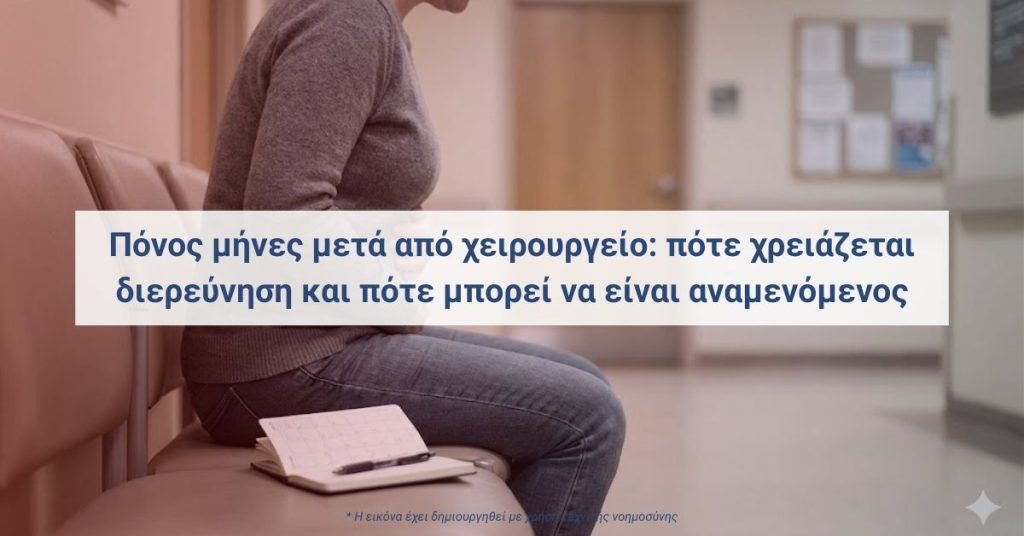 Ημερολόγιο πόνου μετά από χειρουργείο
