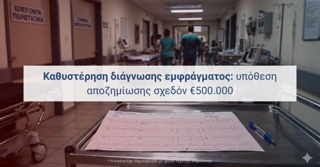Κύπρος: αποζημίωση έως 500.000€ για ιατρικό λάθος και καθυστέρηση διάγνωσης εμφράγματος